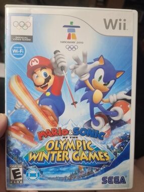 Mario & Sonic Olympic Winter Games CASE ONLY (No Manual) Nintendo Wii Game Case